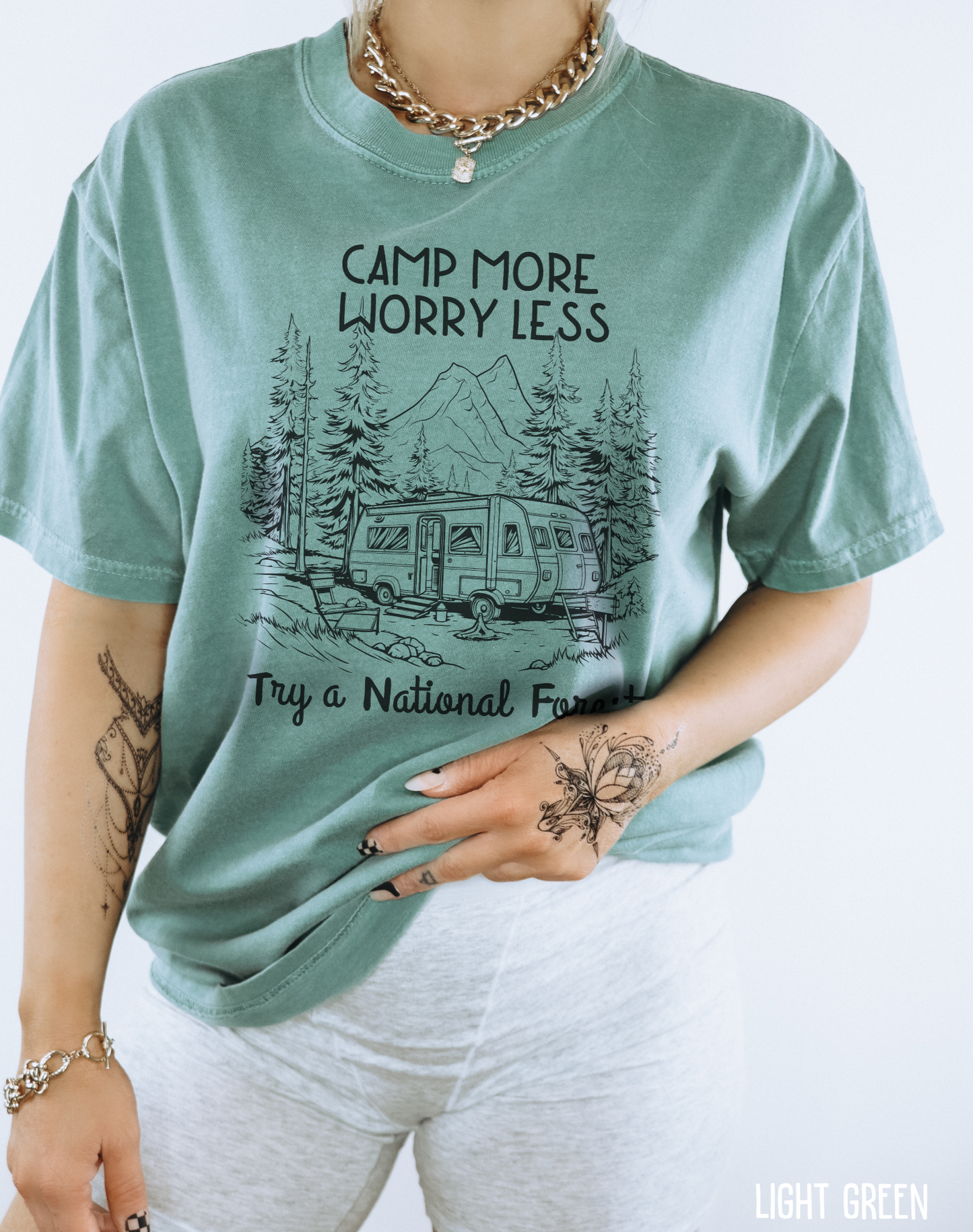 Camp More Worry Less T-shirt