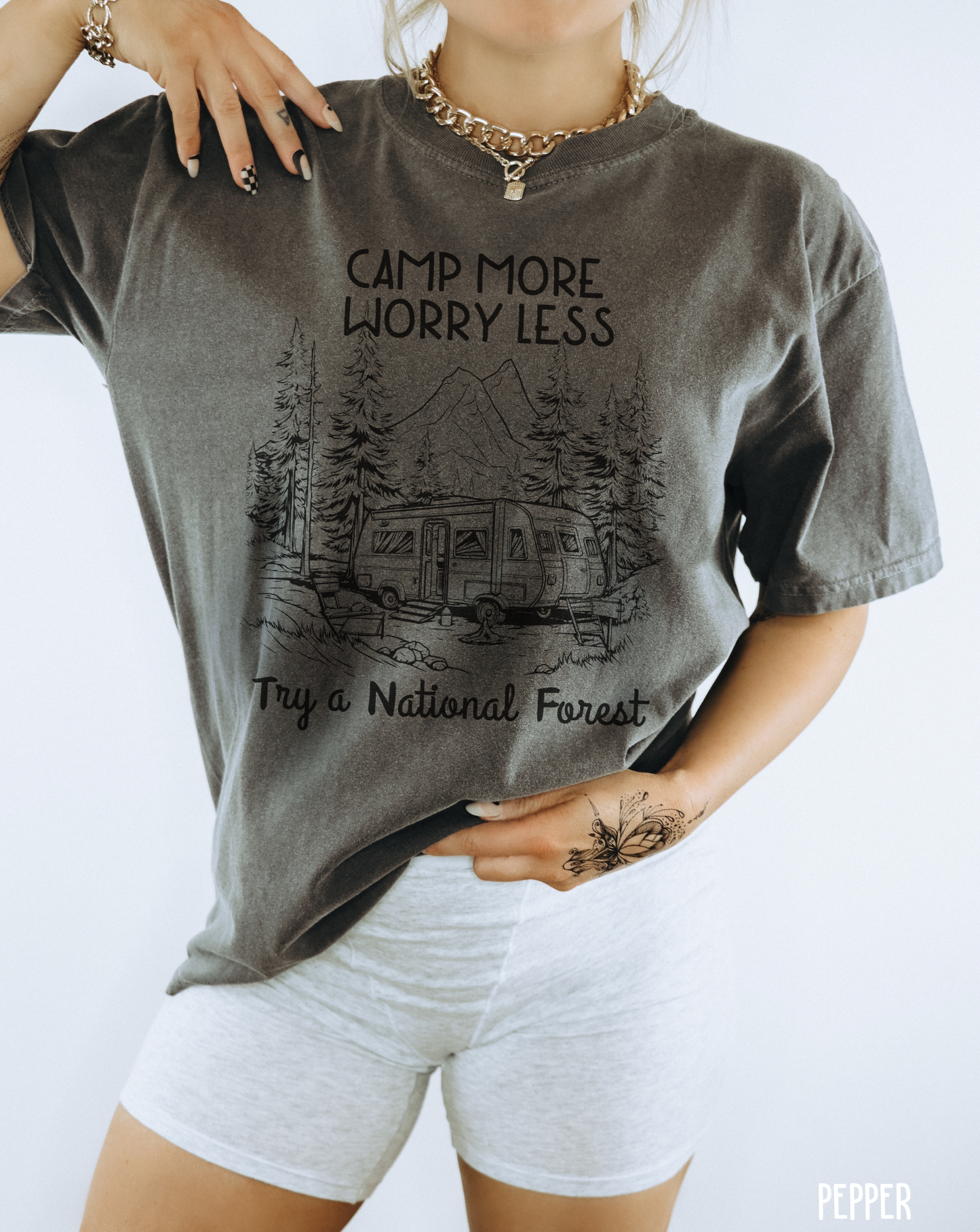 Camp More Worry Less T-shirt