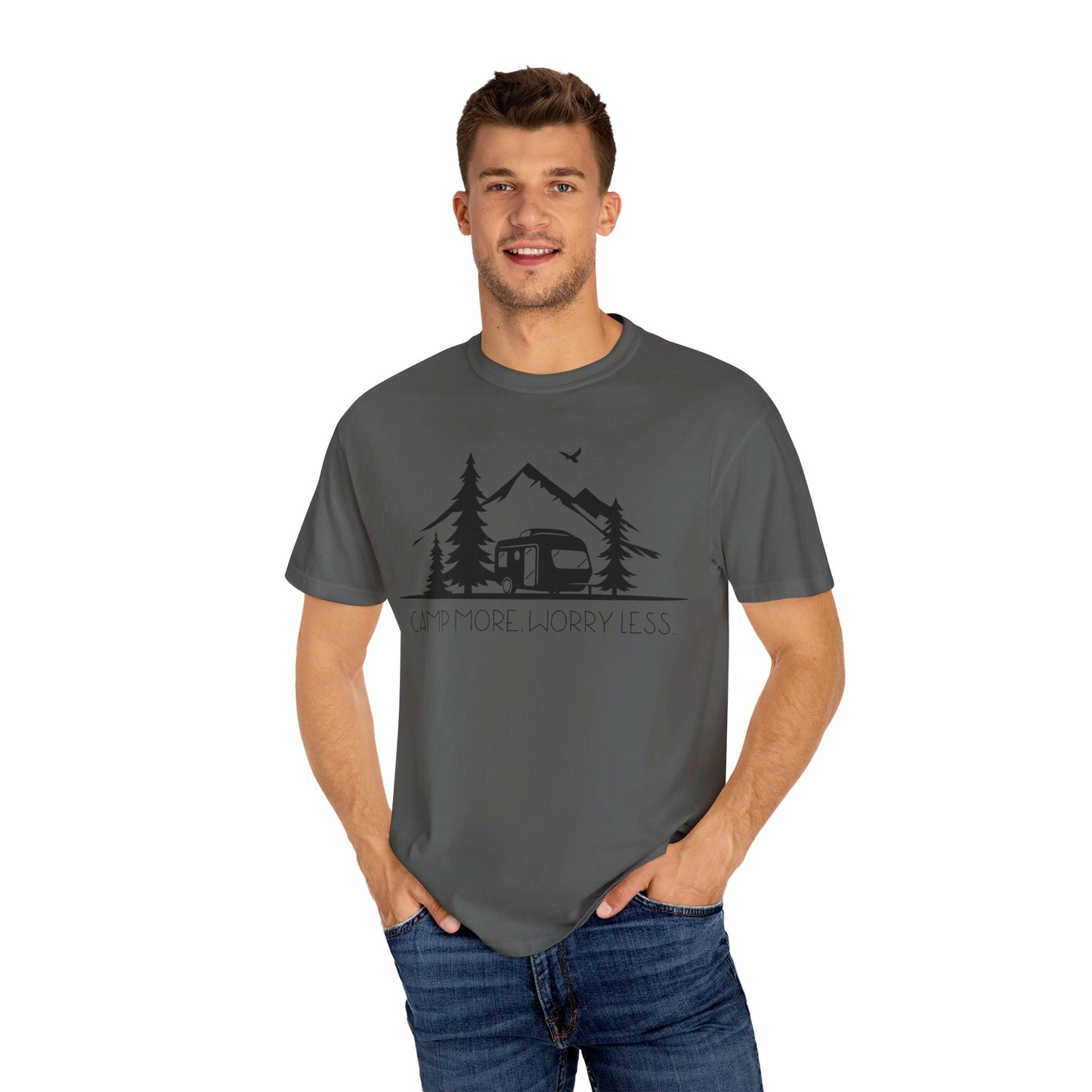 Camp More Worry Less T-shirt Version 2